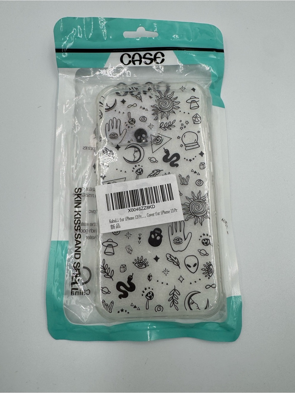 Clear Mystical Icon Phone Case for iPhone - Black on White